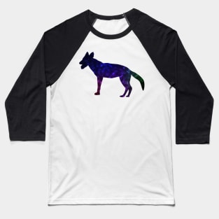 Space Silhouette Jackal Baseball T-Shirt